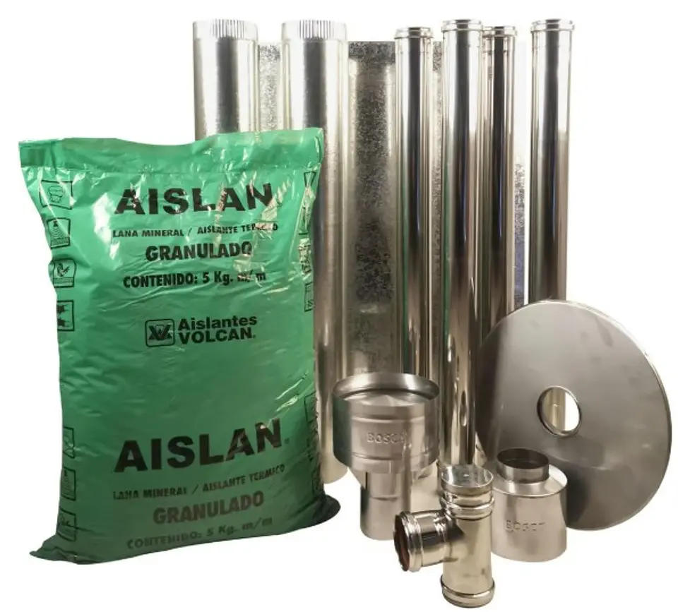KIT INSTALACION BOSCA VERTICAL PELLET 80MM X 4MTS 1