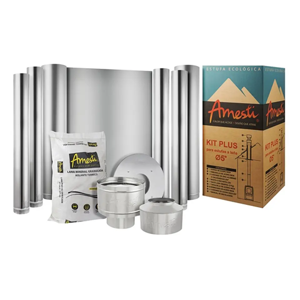 KIT INSTALACION AMESTI ACERO INOXIDABLE 5 1