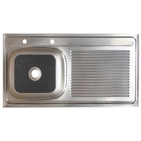 CUBIERTA LAVAPLATO CONDOR 100X50 IZQ AC INOX