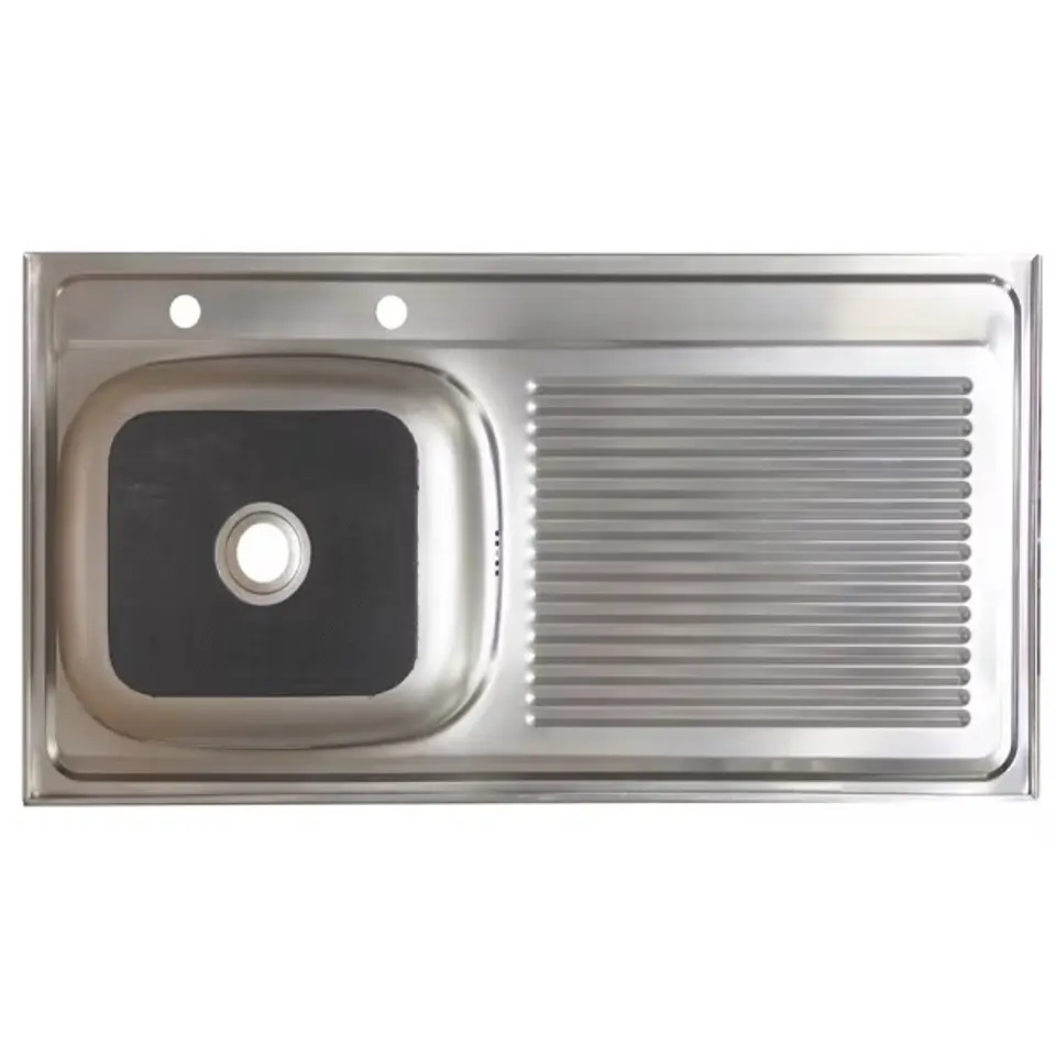 CUBIERTA LAVAPLATO CONDOR 100X50 IZQ AC INOX 1