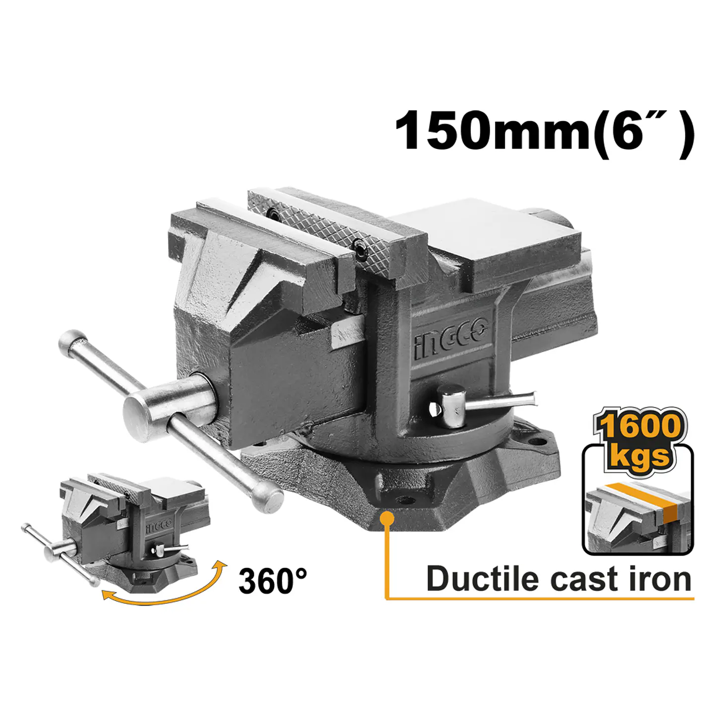 TORNILLO MECANICO INGCO 6 BASE GIRATORIO 1