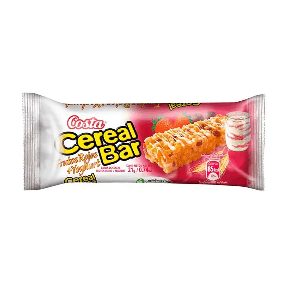 CEREALBAR FRUTOS ROJOS Y YOGHURT 20 UNIDADES 1