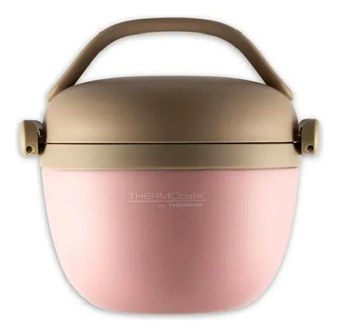 TERMO COMIDA ACERO INOX DOMO 600ML ROSA