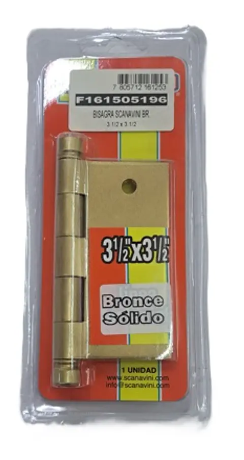 BISAGRA SCANAVINI BRONCE 3 1/2 X 3 1/2