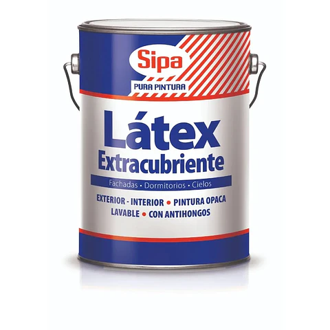 LATEX EXTRA CUBRIENTE SIPA TINETA 4 GALON BLANCO