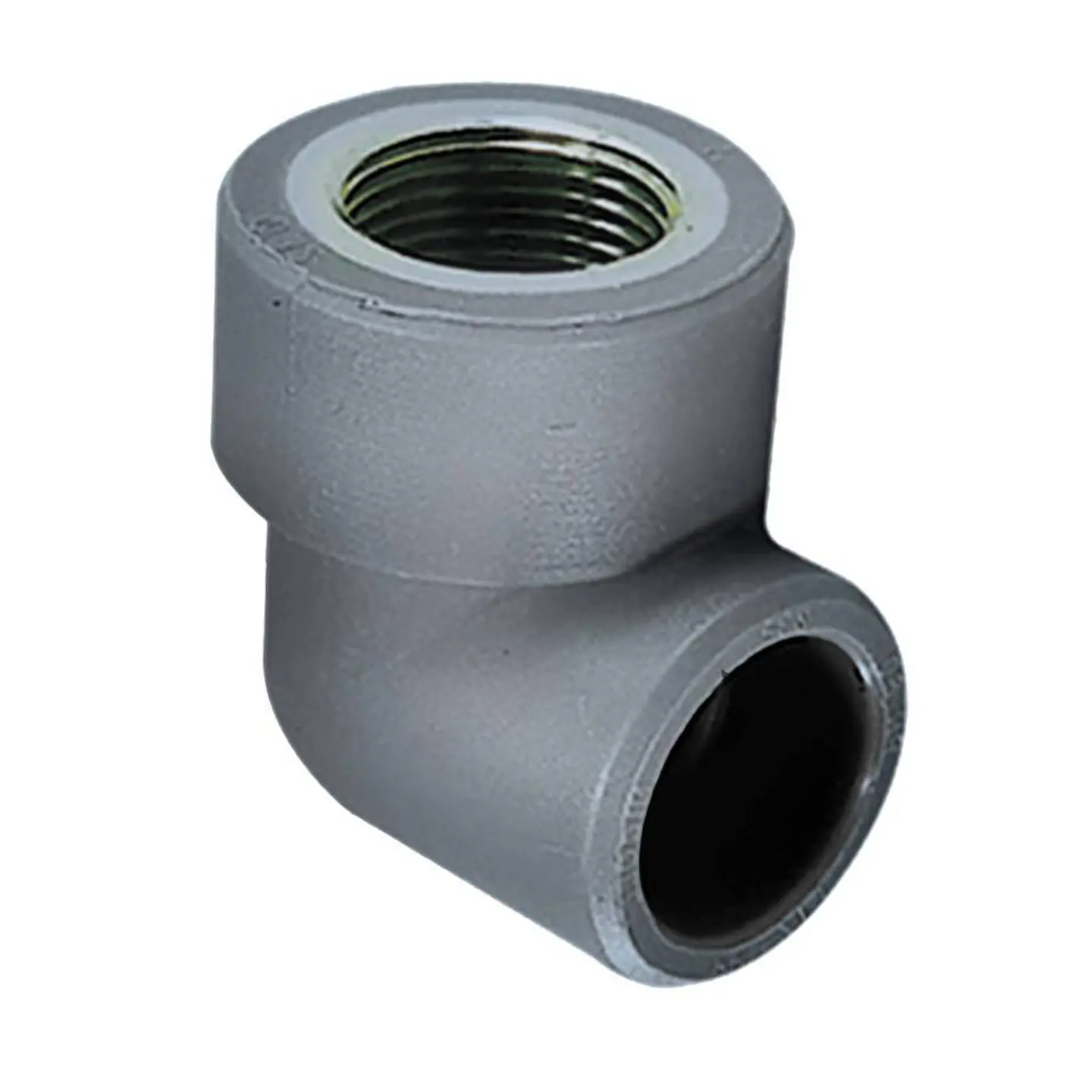 CODO PPR CON ROSCA METAL SO-HI 25MM 3/4 GRIS 1