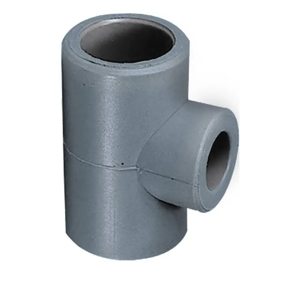 TEE PPR REDUCCION SO-SO-SO 20 25 25MM GRIS 1