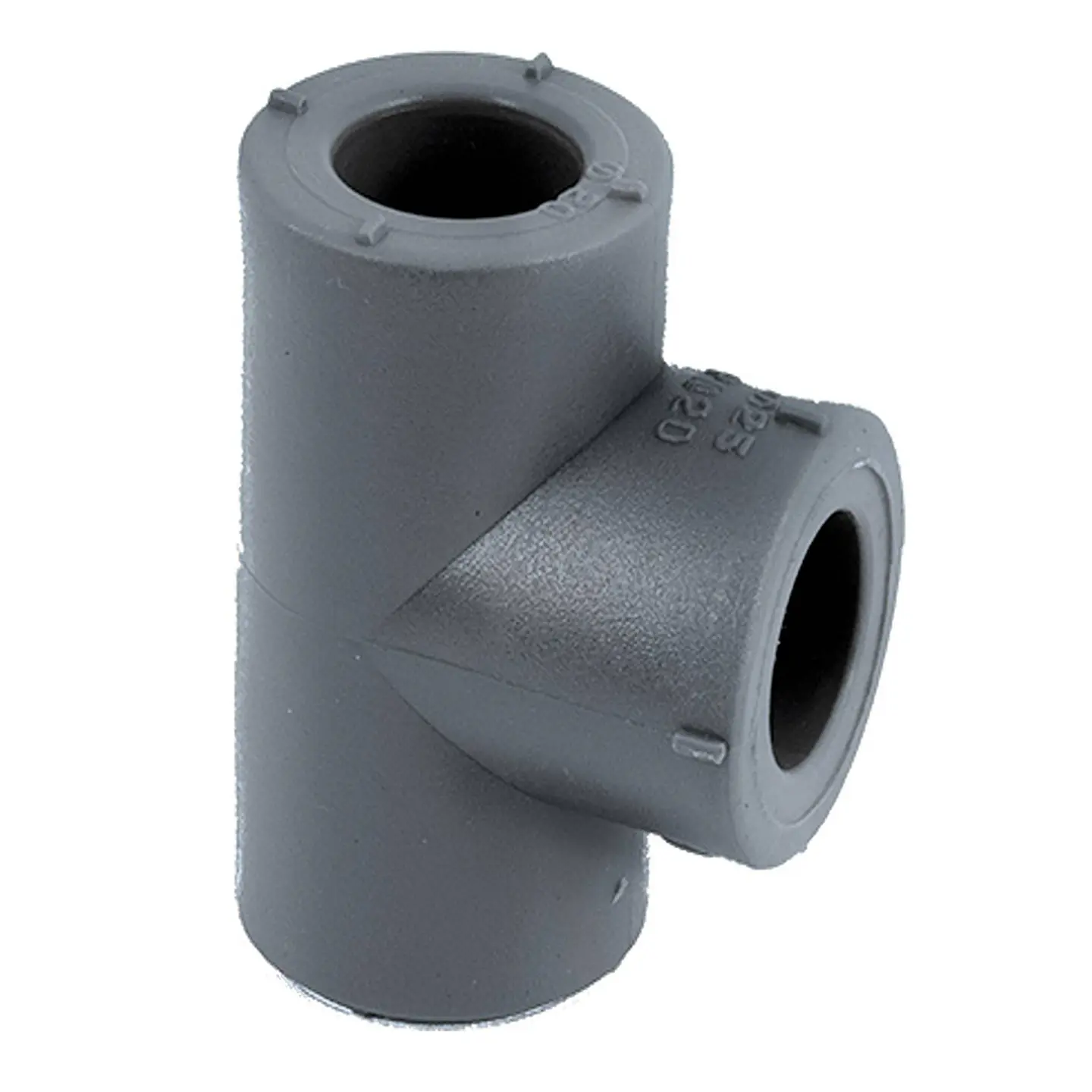 TEE PPR REDUCCION SO-SO-SO 20 20 25MM GRIS 1