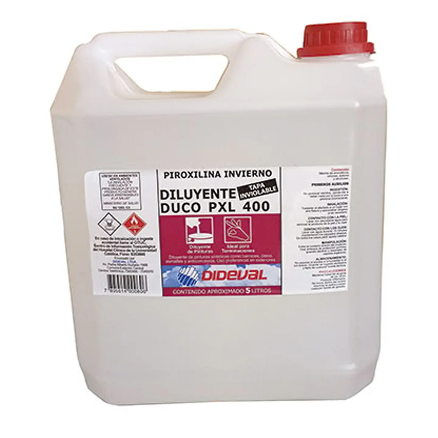 DILUYENTE DUCO DIDEVAL 5L PXL400 SECADO RAPIDO 1