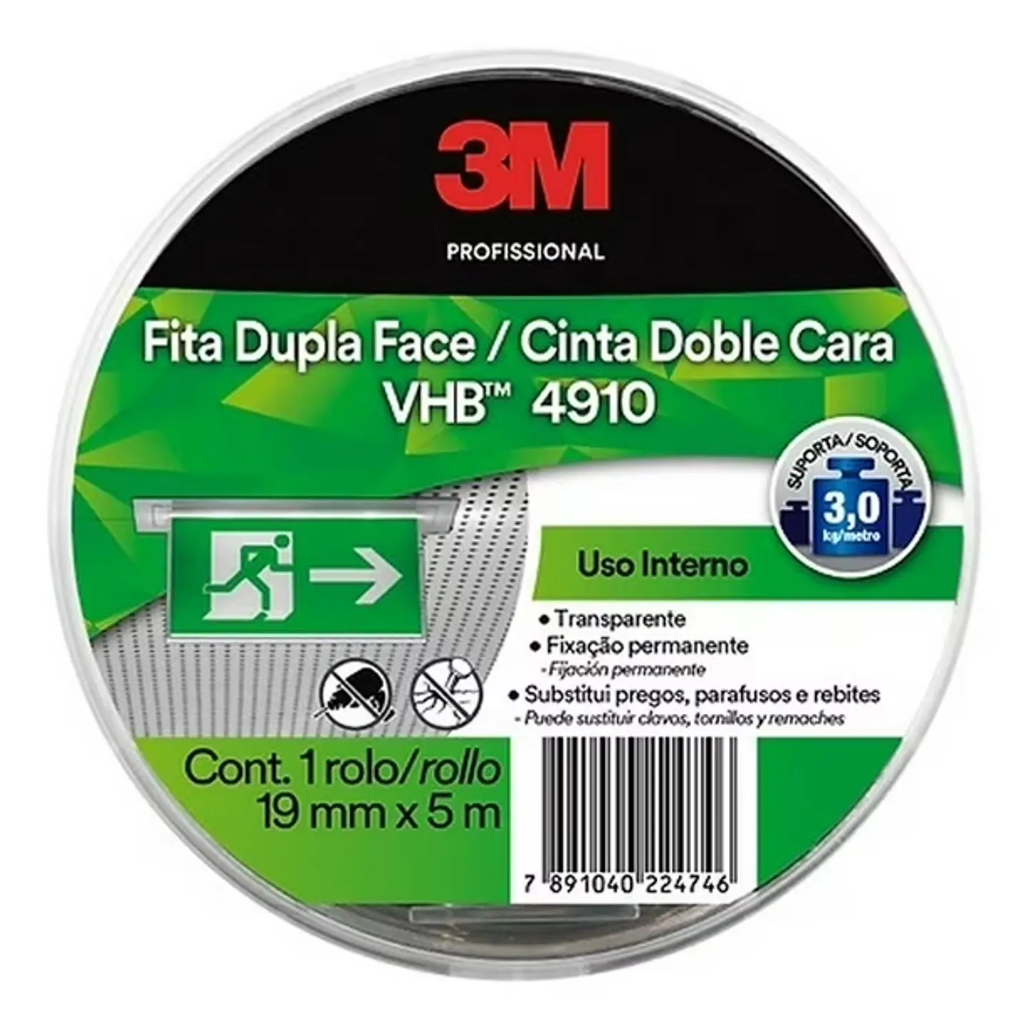 CINTA DOBLE CONTACTO VHB INTERIOR 19MM X 5M 1
