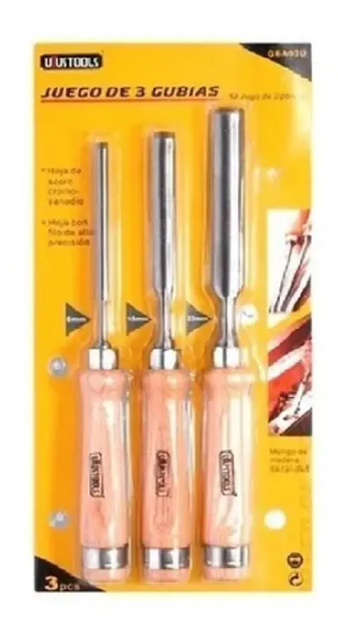 JUEGO GUBIAS UYUSTOOLS CON 3 PIEZAS