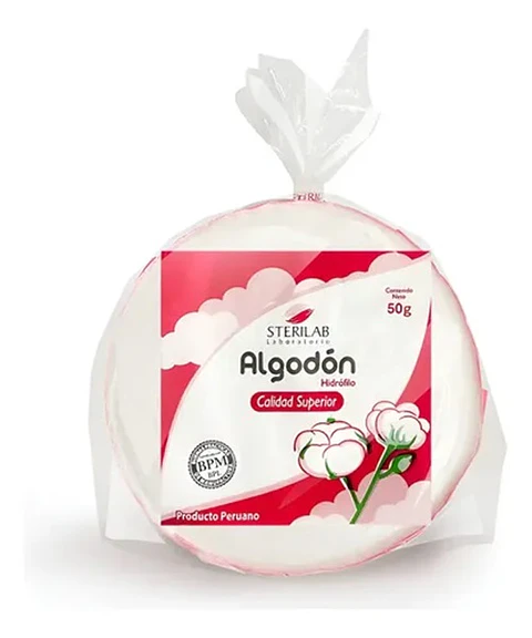 ALGODON PRENSADO STERILAB 50GR