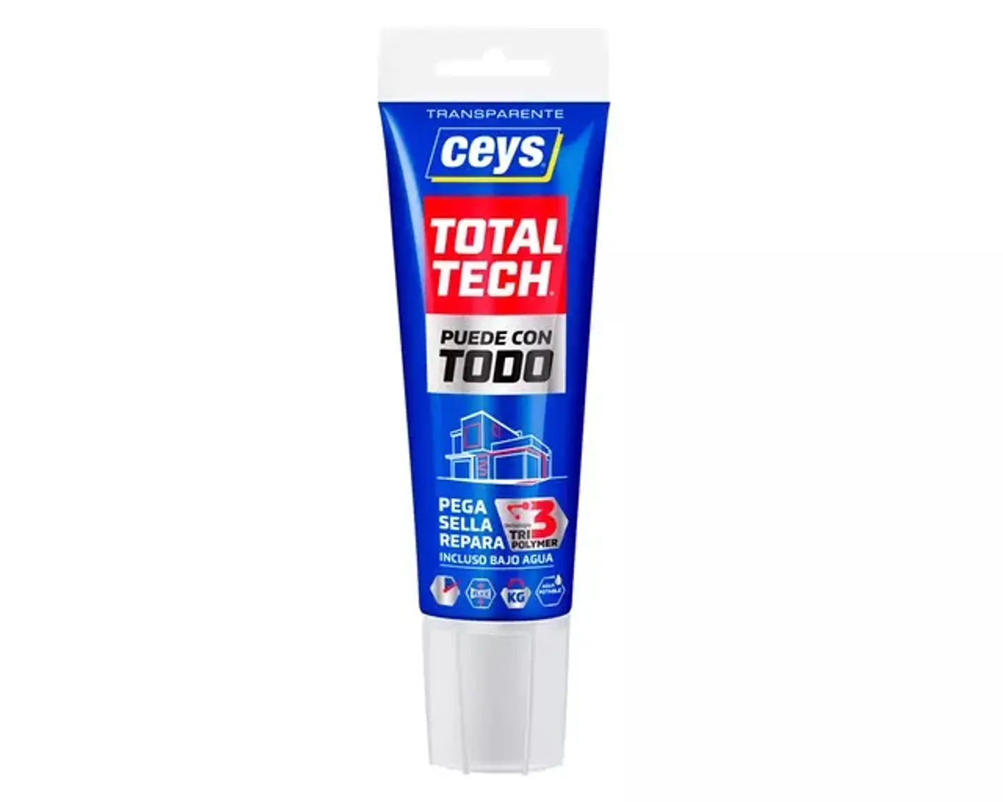 SILICONA TRANSPARENTE 125ML CEYS TOTAL TECH POMO 1