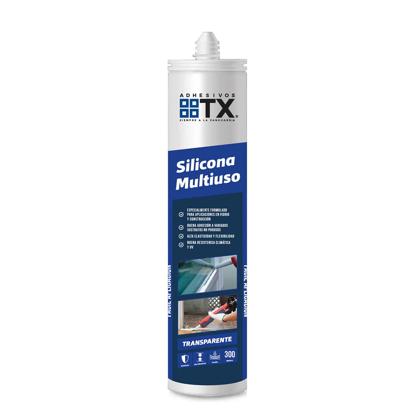 SILICONA TRANSPARENTE 300ML TRANSEX MULTIUSO 1