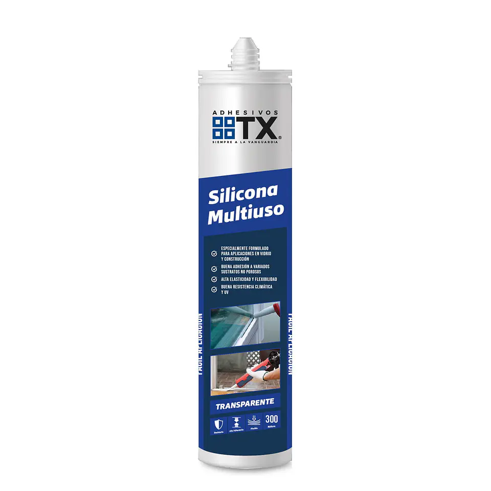 SILICONA TRANSPARENTE 300ML TRANSEX MULTIUSO 1