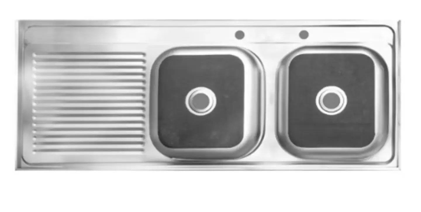 CUBIERTA LAVAPLATOS CONDOR 120X50 DER ACERO INOX 1