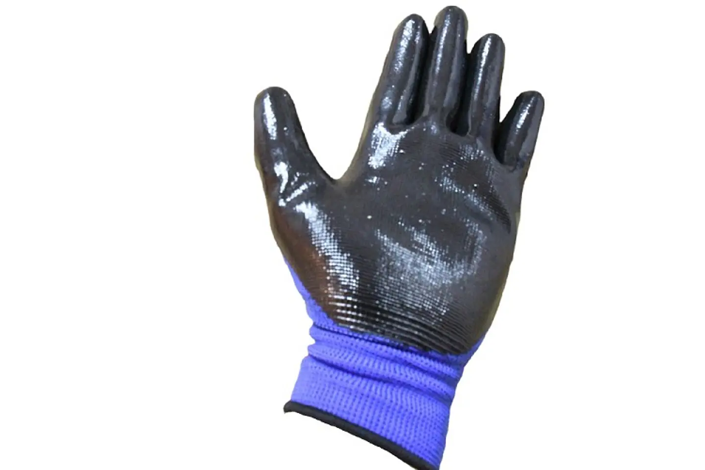 GUANTE NITRILO PALMA LISO NEGRO TALLA 9 1