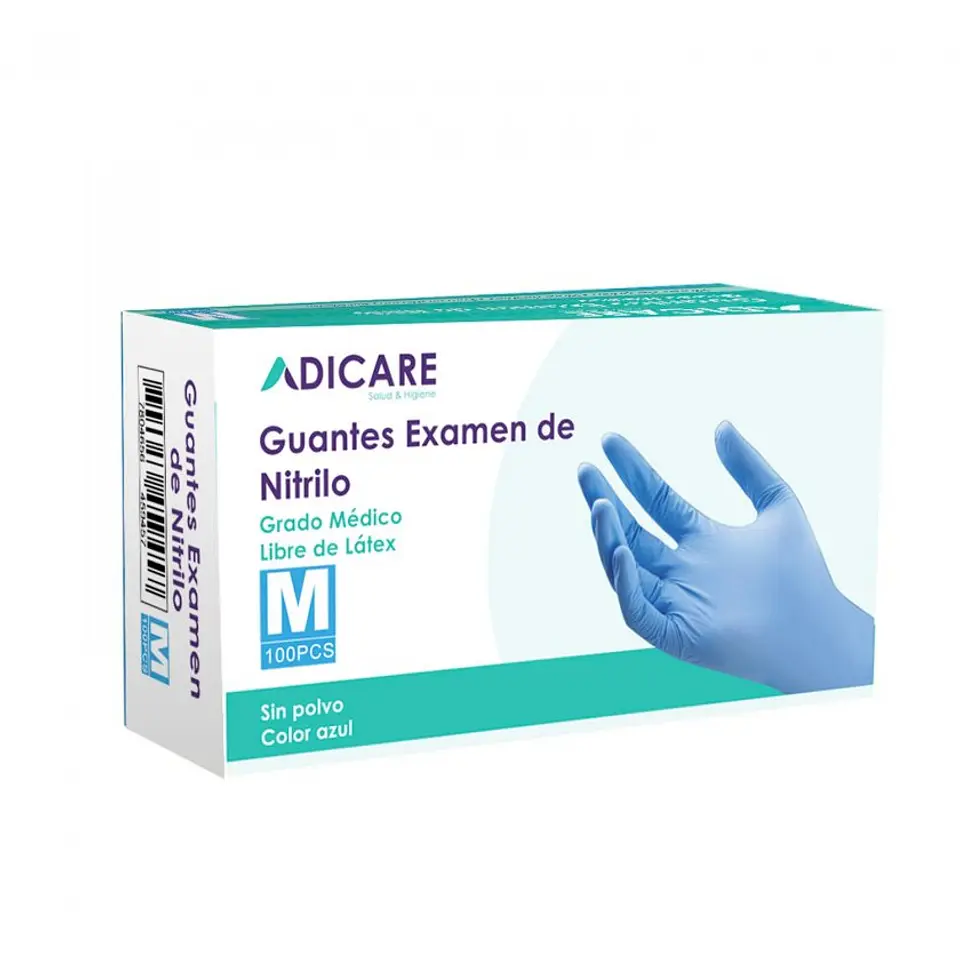 GUANTE NITRILO EXAMINACION TALLA M 100 UNIDADES 1