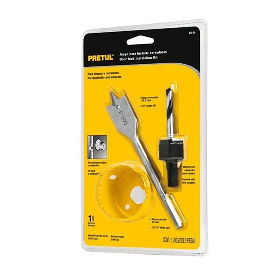 KIT SIERRA COPA PRETUL 3 PIEZAS PARA CERRADURAS 1