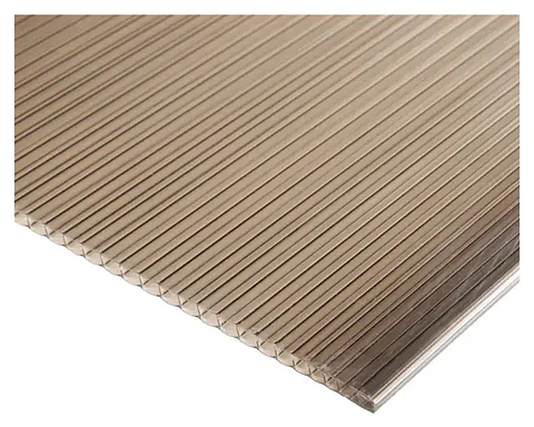 POLICARBONATO ALVEOLAR BRONCE 4MM 1.05X2.90M