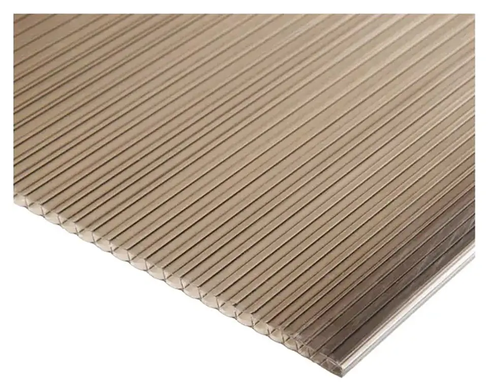POLICARBONATO ALVEOLAR BRONCE 4MM 1.05X2.90M 1