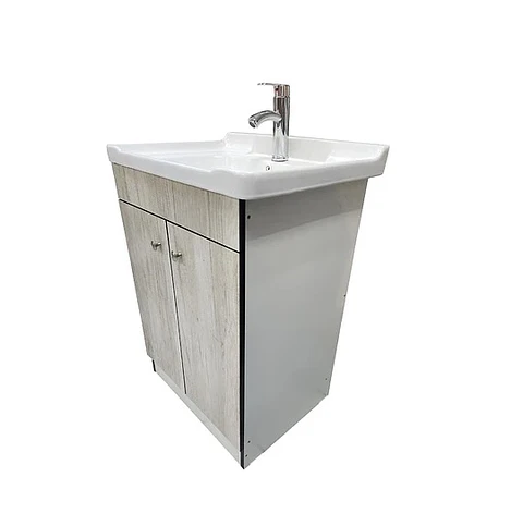 VANITORIO BEIGE JASPEADO 60CM CON PATA