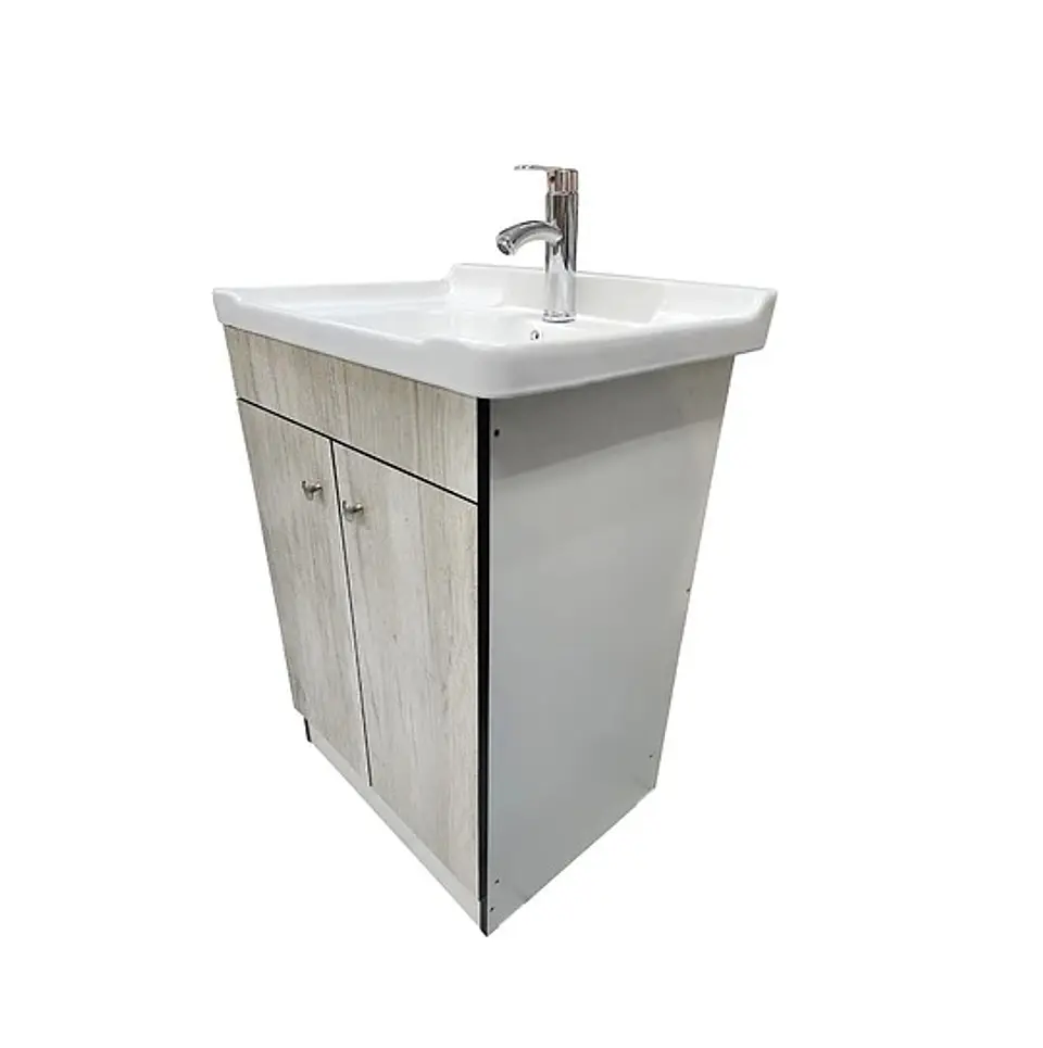 VANITORIO BEIGE JASPEADO 60CM CON PATA 1