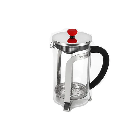 CAFETERA VIDRIO CON EMBOLO 600ML