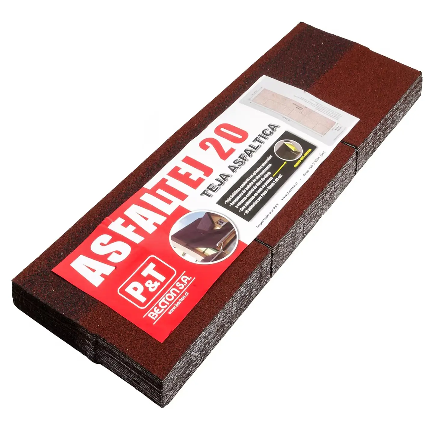 TEJA ASFALTICA ROJO COLONIAL 2.95M2 1