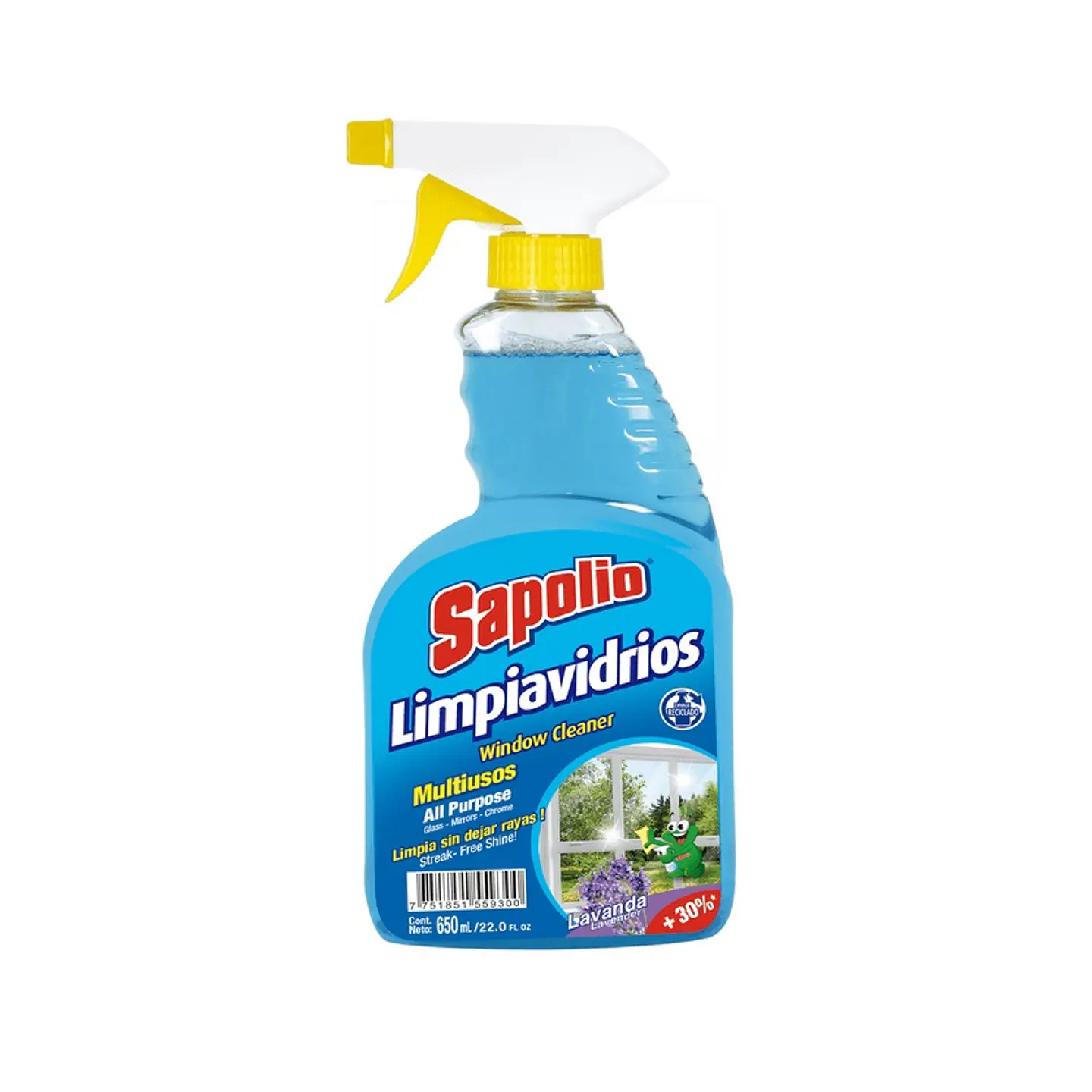 LIMPIAVIDRIO SAPOLIO 650CC CON GATILLO 1