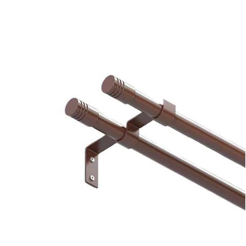 KIT DOBLE CORTINA ANDINO 21MM CHOCOLATE 2.4M NR
