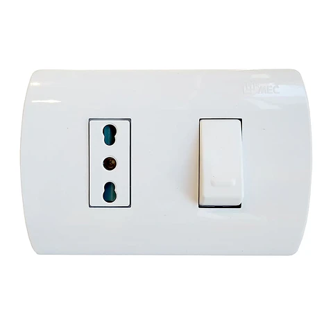 INTERRUPTOR EMBUTIDO 9/12 CON ENCHUFE GENESIS MEC 7515