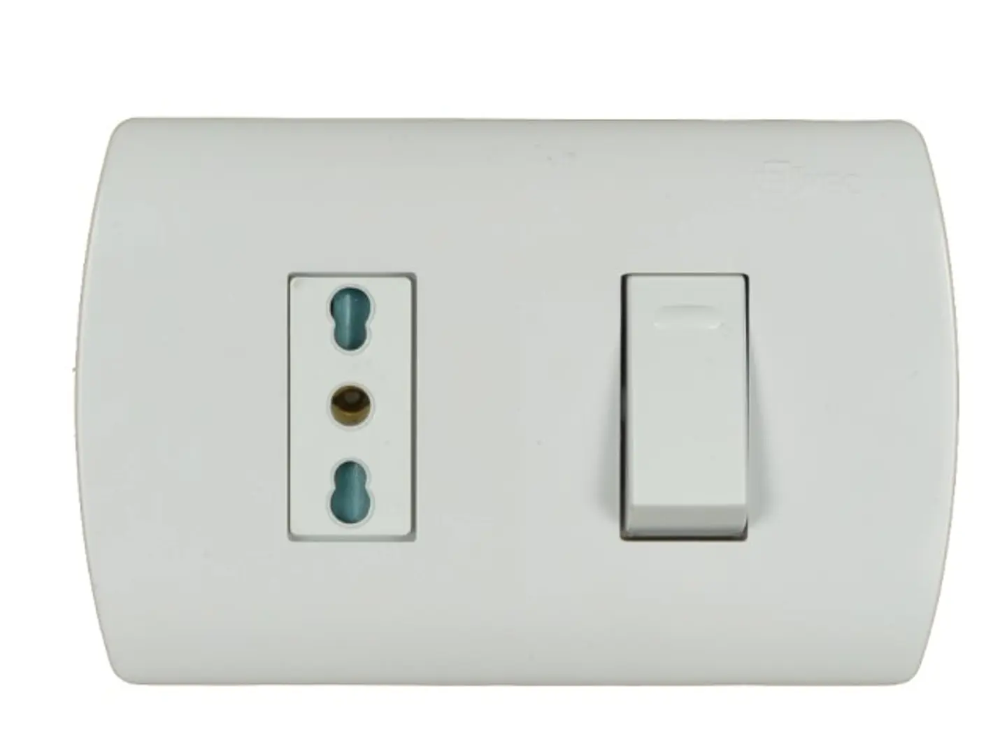 INTERRUPTOR EMBUTIDO 9/12 CON ENCHUFE 10/16A GENESIS MEC 1