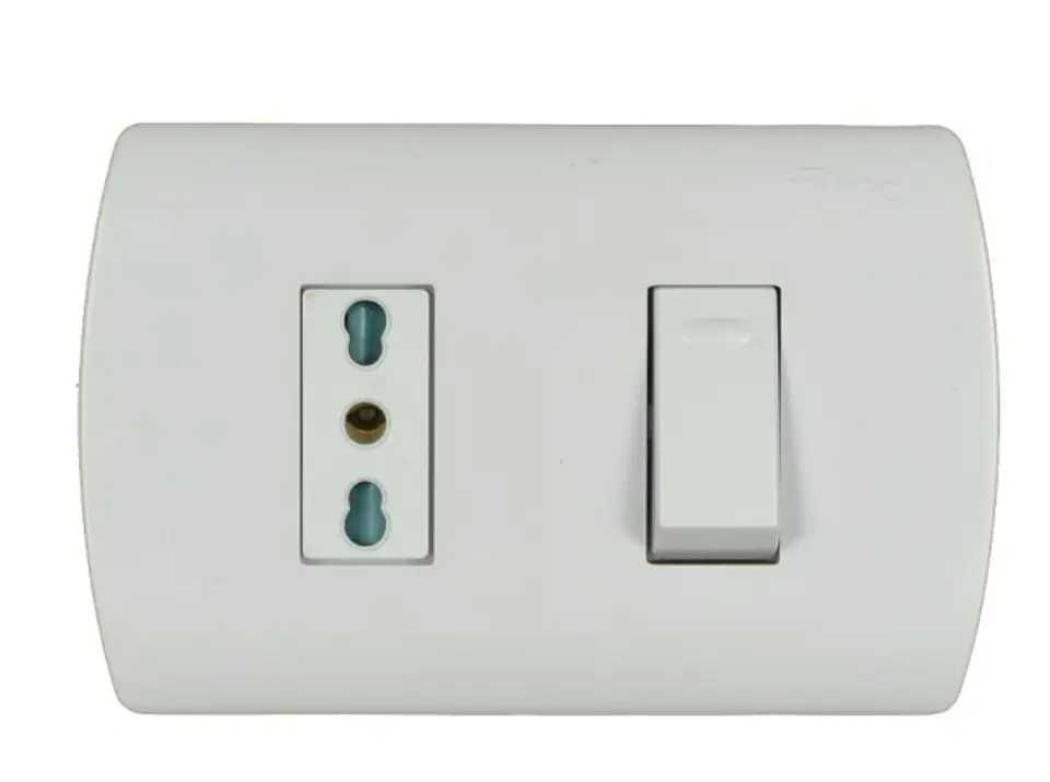 INTERRUPTOR EMBUTIDO 9/12 CON ENCHUFE 10/16A GENESIS MEC 1