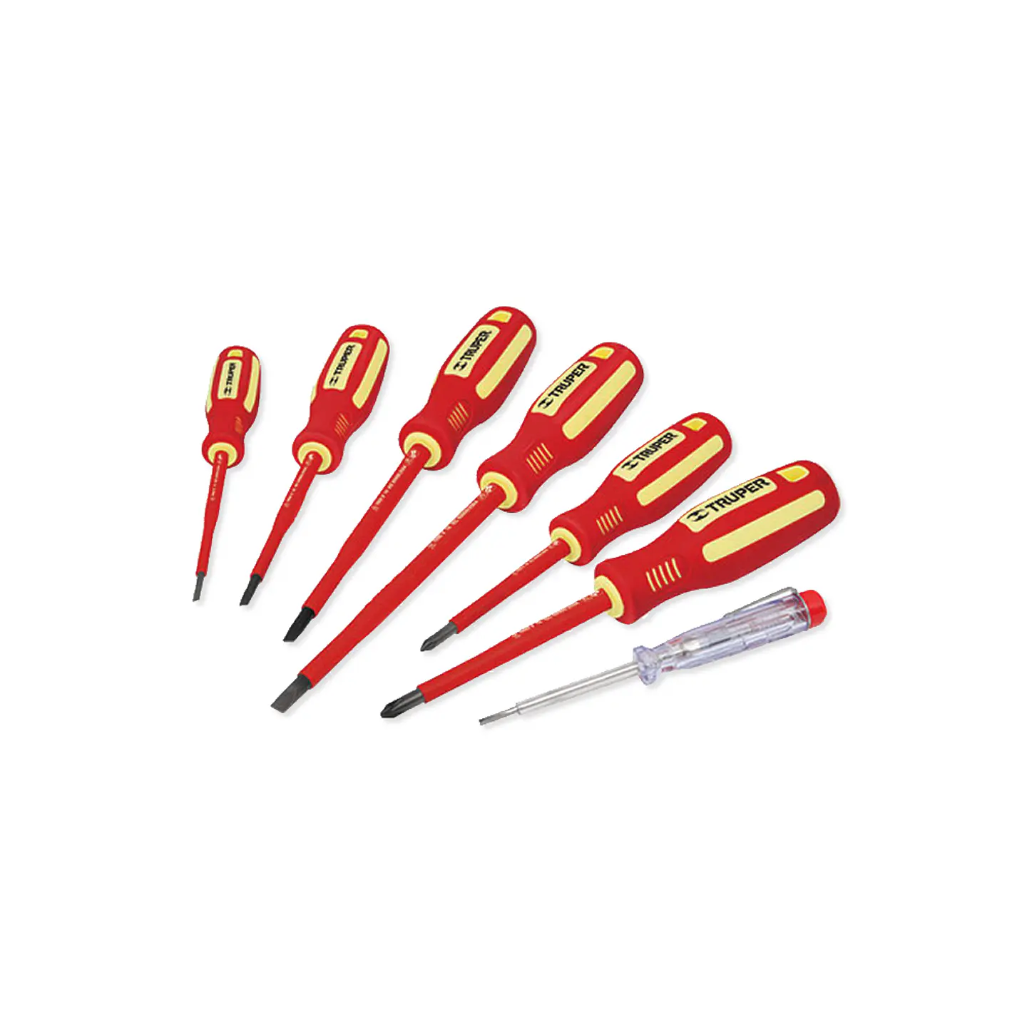 JUEGO ATORNILLADORES DIELECTRICO TRUPER 7 PIEZAS 1