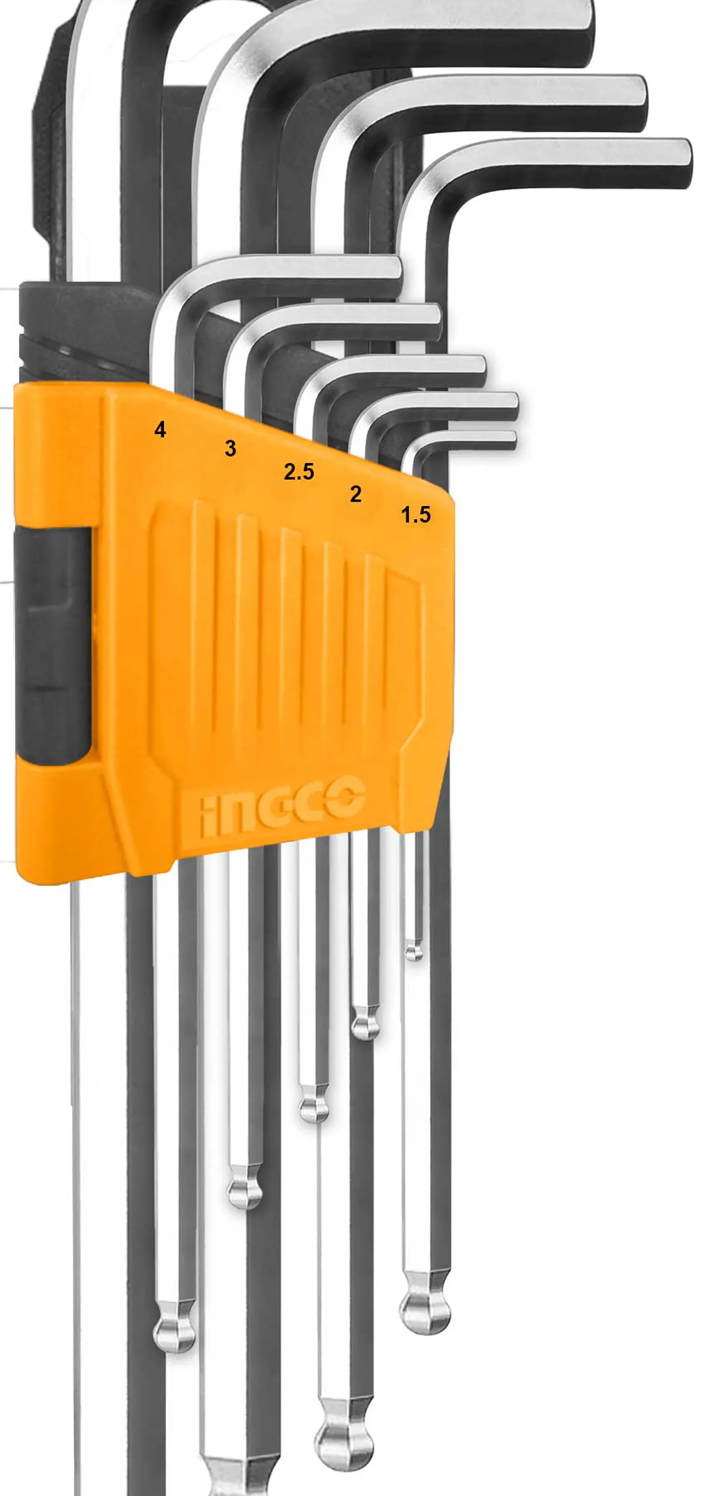 LLAVE ALLEN INGCO HEXAGONAL PUNTA BOLA 1