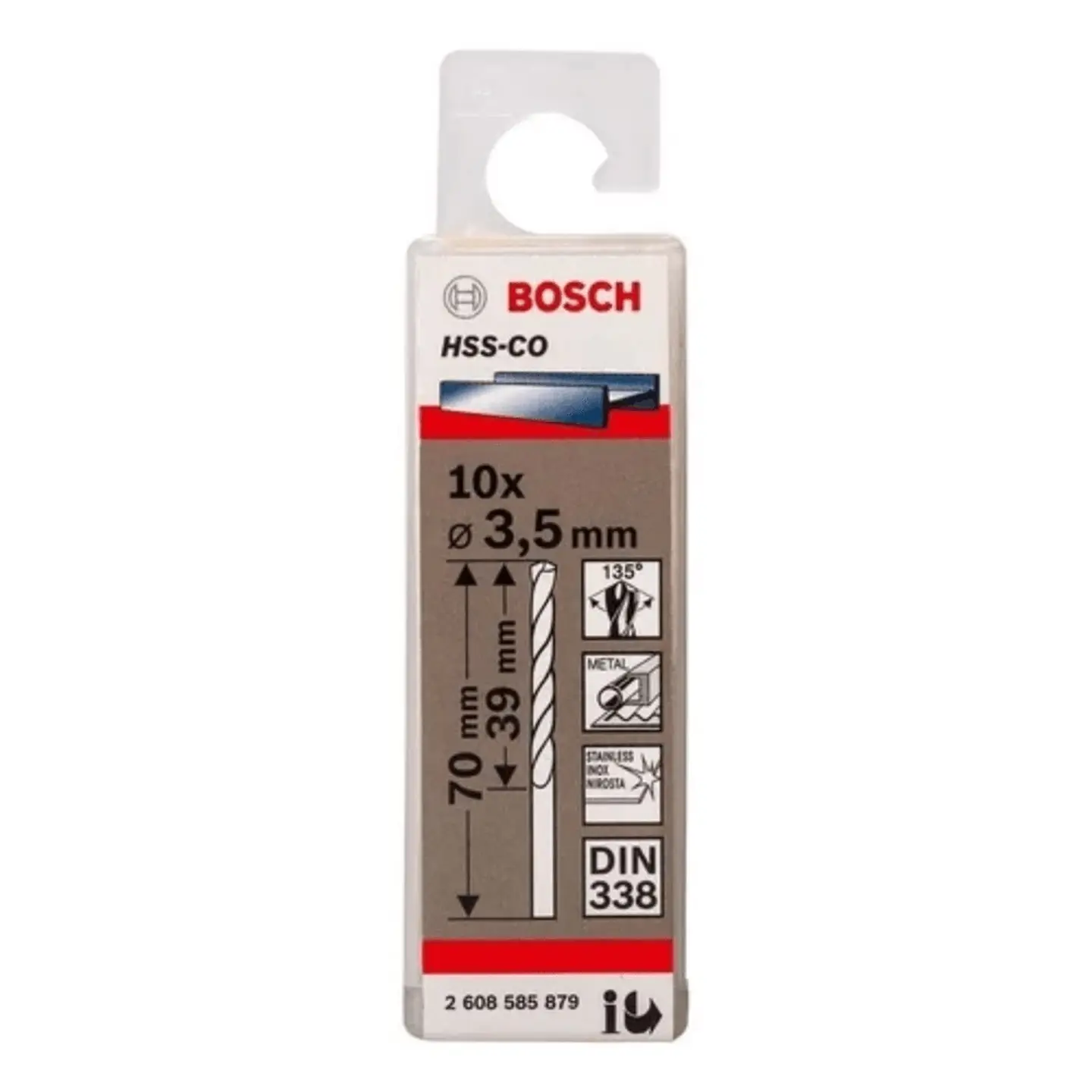 BROCA COBALTO BOSCH 3.5MM 1