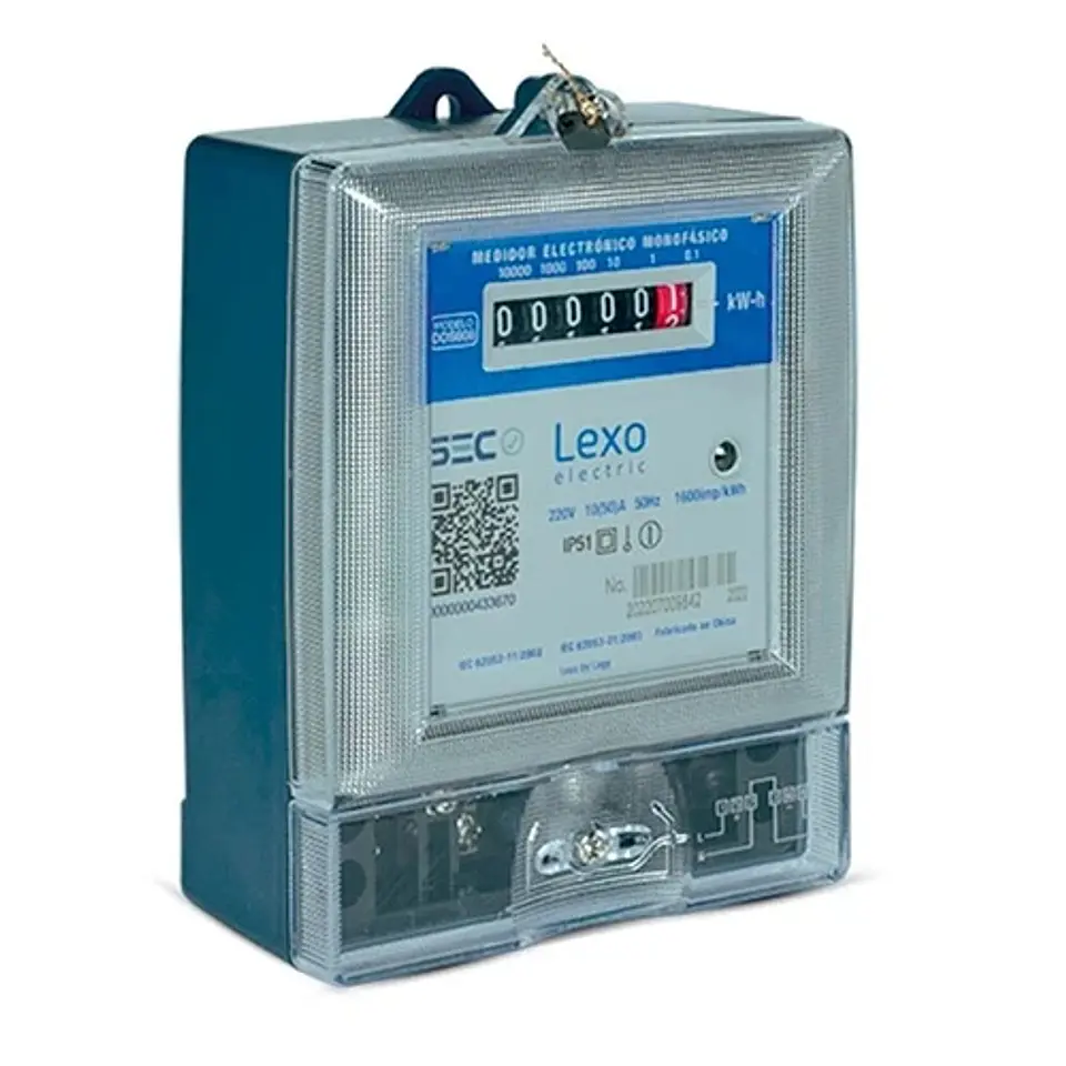 MEDIDOR ELECTRICO MONOFASICO IP51 220V 50HZ 1