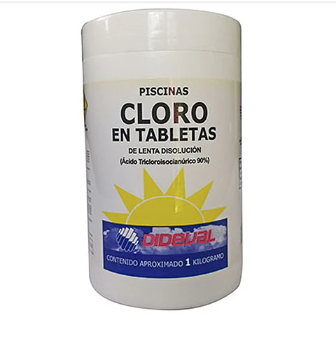 CLORO PISCINA TABLETAS 1KG DIDEVAL LENTA DISOL