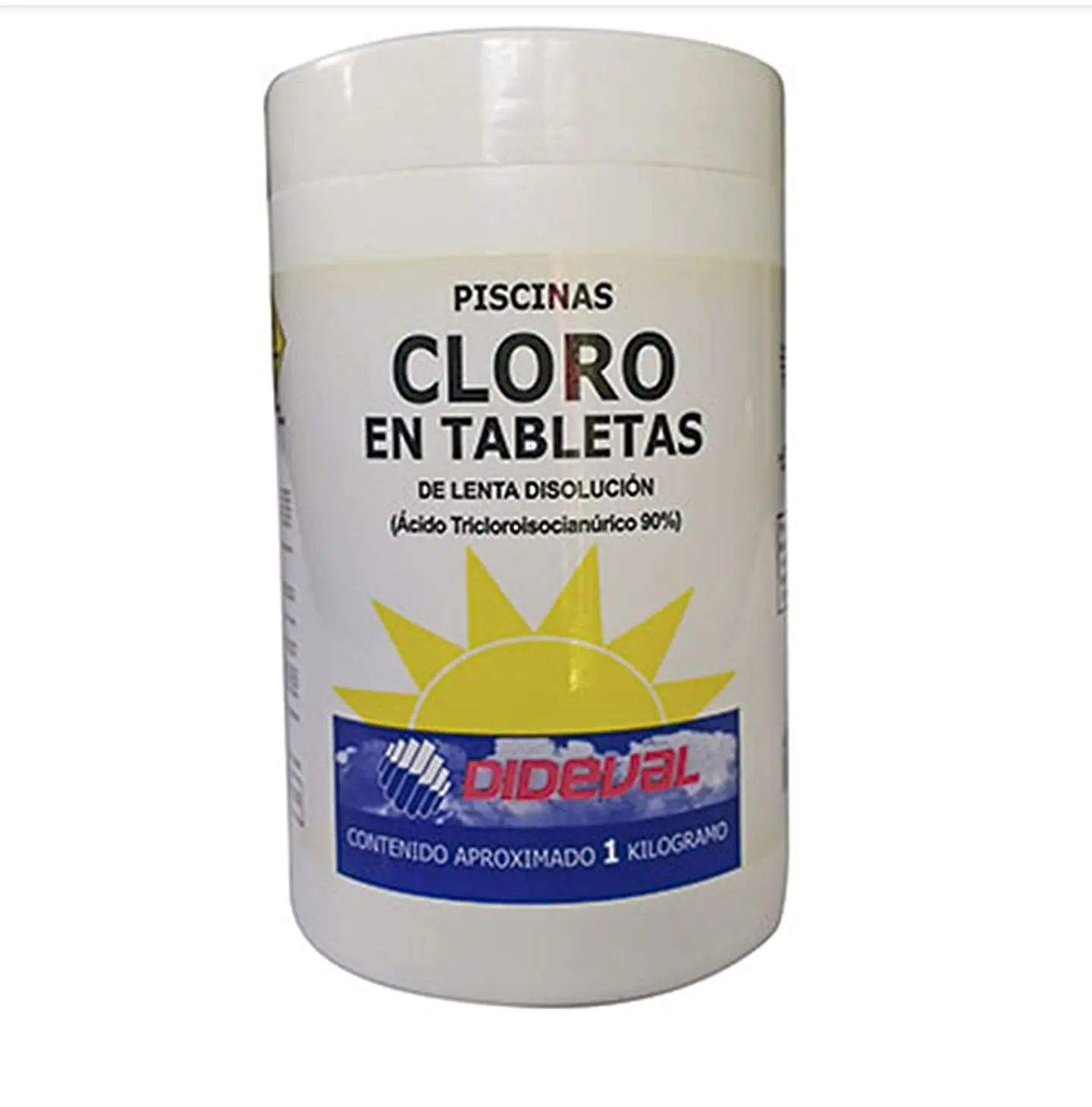 CLORO PISCINA TABLETAS 1KG DIDEVAL LENTA DISOL 1