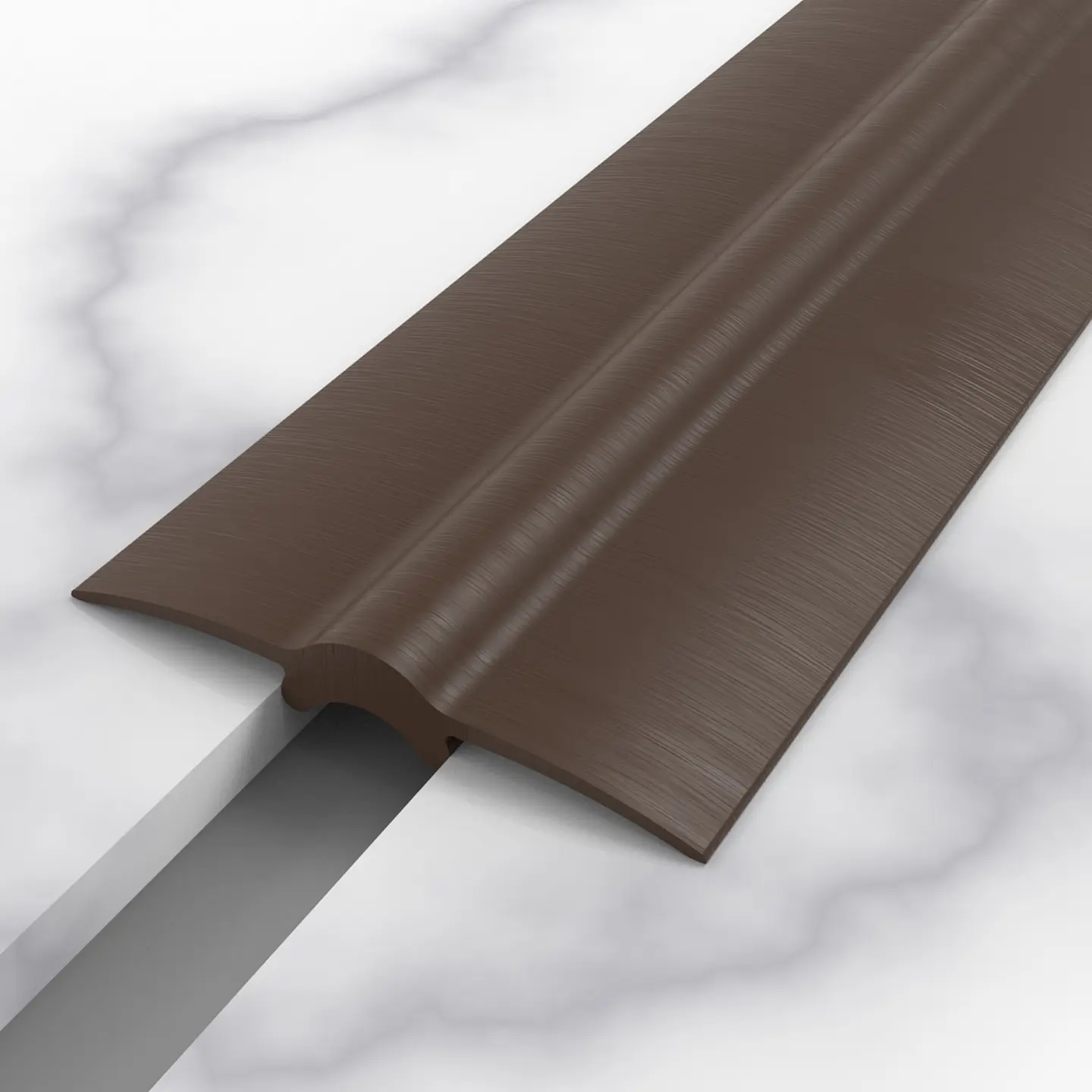 CUBREJUNTA PLANA PVC 40MM CAFE 1