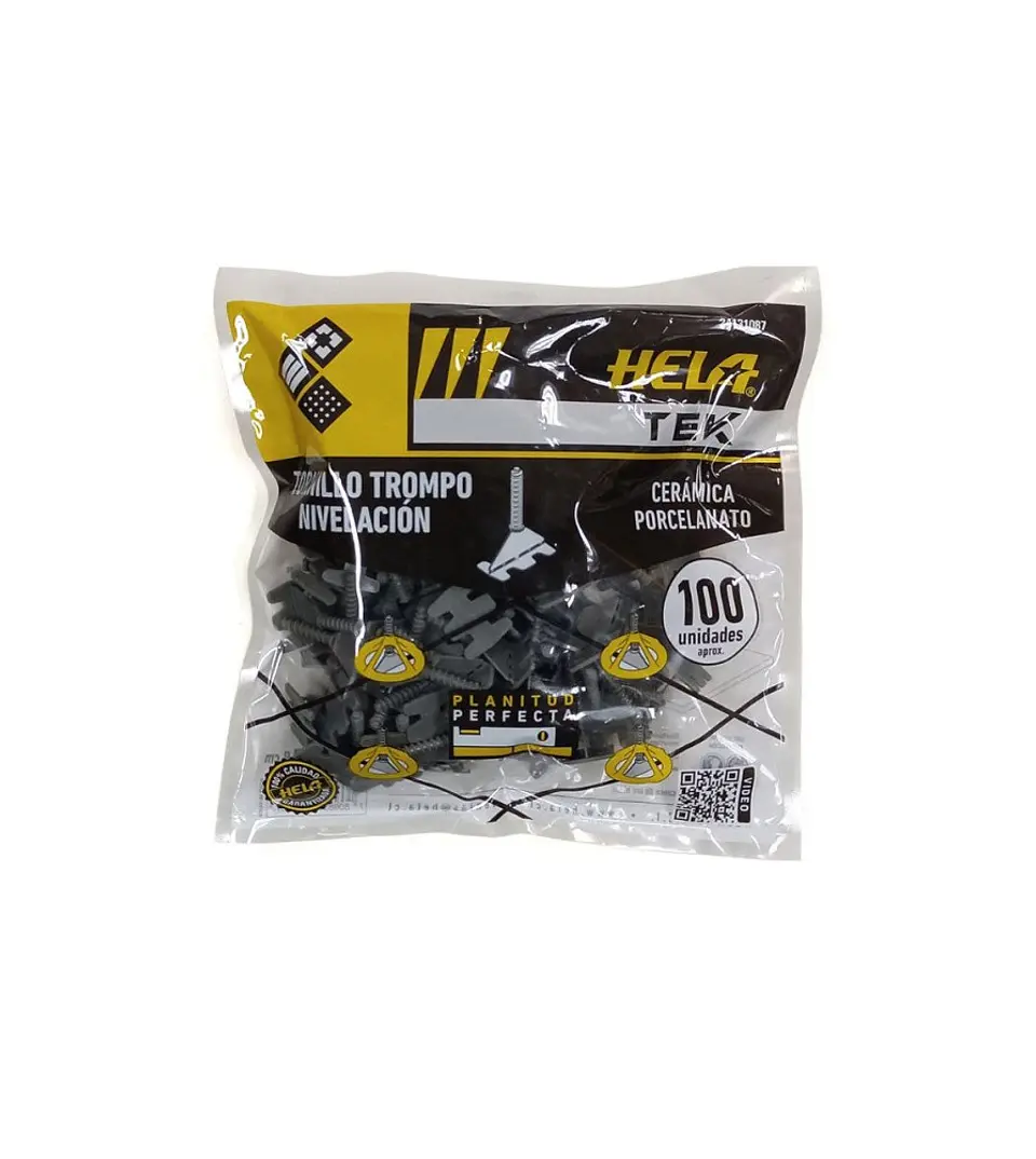 CLIP NIVELACION PORCELANATO 1MM HELATEK 100 PZAS 1