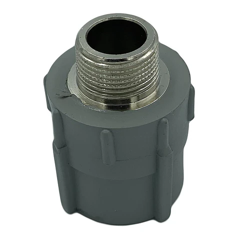 ADAPTADOR PPR ROSCA METAL SO-HE 25MM 3/4 GRIS