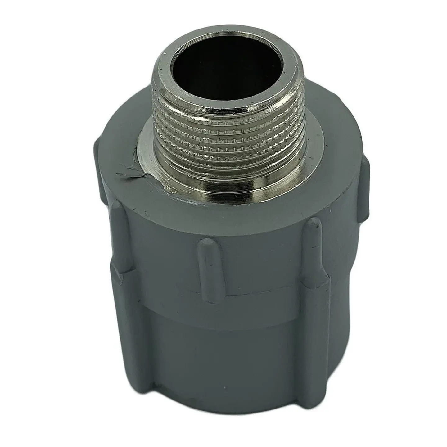 ADAPTADOR PPR ROSCA METAL SO-HE 25MM 1/2 GRIS 1