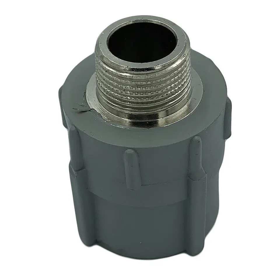 ADAPTADOR PPR ROSCA METAL SO-HE 25MM 1/2 GRIS 1