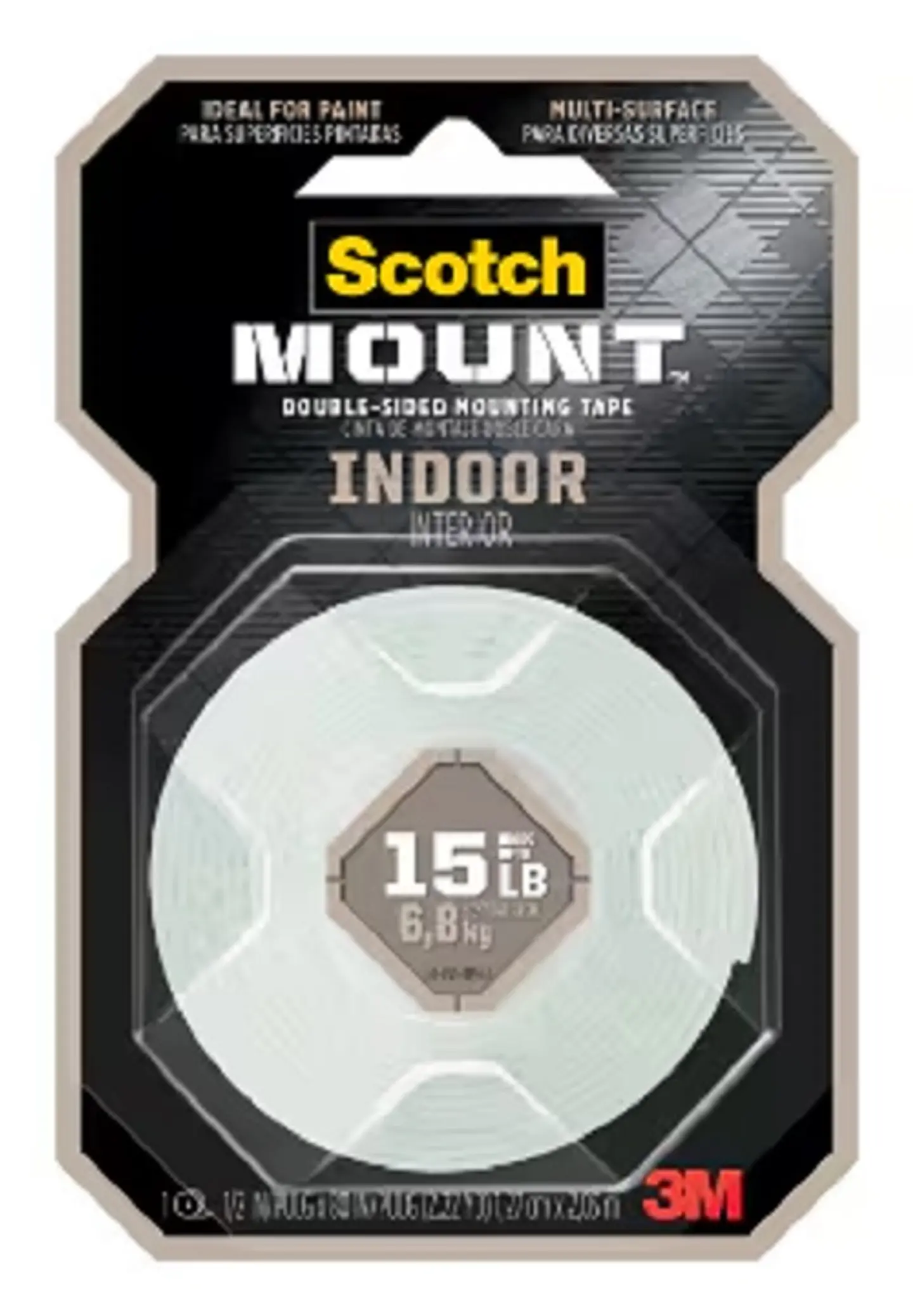 CINTA MONTAJE 3M INTERIOR 1.27CM X 2.03M 1
