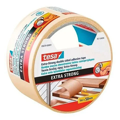CINTA DOBLE FAZ EXTRA FUERTE 5M 50MM