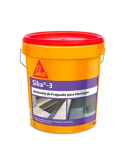 SIKA 3 TINETA 18L ACELERADOR FRAGUADO