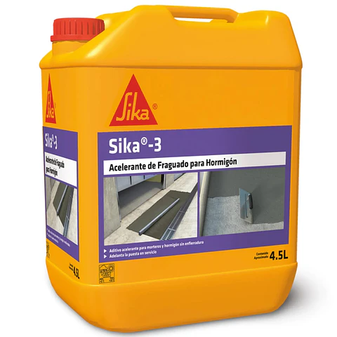 SIKA 3 BIDON 4.5LT ACELERANTE FRAGUADO