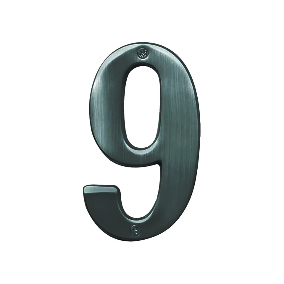 NUMERO NIQUEL SATINADO N°9 1